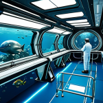 심해 모듈형 주거 시스템의 설계 - **

A futuristic underwater research station, several modular habitats connected by transparent tunn...